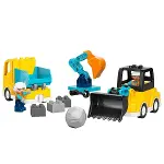 10475 Lego Duplo 3ü1 arada İnşaat Araçları 22 parça +2 yaş-5