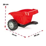 07 317 Active Traktör Römork Kırmızı -Pilsan Oyuncak-2