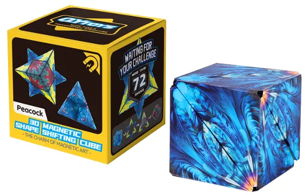 EQY10020 QY 3D MAGNETİC SHAPE SHİFTİNG CUBE PEACOCK