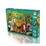 31504 FOREST ANIMALS 100 PARÇA PUZZLE-1