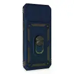 İphone 12 Pro Max Kılıf Pars Lens Yüzüklü Silikon - Lacivert-2
