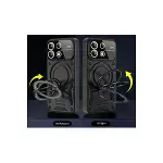 Realme C55 Kılıf Joy Lens Standlı Kapak - Siyah-2