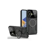 Realme C55 Kılıf Joy Lens Standlı Kapak - Siyah-1
