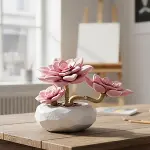 P655064 PANLOS PEMBE NİLÜFER SUKULENT MODEL 82 PARÇA BLOCK OYUNCAK-2