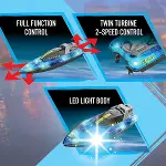 SIL 20606 Exost Aqua Lights Uzaktan Kumandalı Sürat Teknesi-3