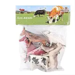 SH-9001-Vardem Poşetli 6Pcs 8 İnch  Çiftlik Hayvan ve Dinozor Set-2