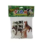 SH-Vardem 6 Parça 5 inch  Çiftlik, Dinozor,Vahşi Orman ve Deniz Hayvanları Hayvan Seti-2