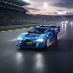 C51073W CADA BLUE RACE CAR 325 PARÇA BLOCK OYUNCAK-4