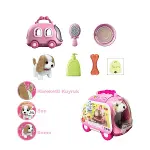 JND-6802 Taşıma Araba Çantalı Hareketli Pilli Köpek Set -Vardem Oyuncak-4