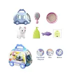 JND-6801 Taşıma Araba Çantalı Hareketli Pilli Kedi Set -Vardem Oyuncak-5
