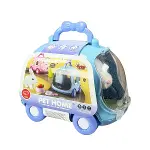 JND-6800 Taşıma Araba Çantalı Hareketli Pilli Tavşan Set -Vardem Oyuncak-1