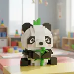 LZ-8633 LOZ PANDA 170 PARÇA BLOCK OYUNCAK-MİNİ POŞET-3