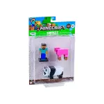 PMI/MC2220 MİNECRAFT 3D TOPPEEZ 3LÜ FİGÜR SETİ ASORTİ-1