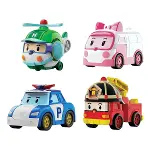POLI MRT-760 Robocar Poli Mini Kasabanın Kurtarma Araçları 4lü Set-2