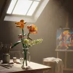 LZ1658 LOZ Eternal Flowers Serisi - ''Güneşli ve Enerjik Turuncu'' 456 Parça Yapım Seti-4