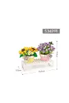 LZ1674 LOZ Eternal Flowers Serisi - Saksıda Çiçekler ''Letters from Spring Baby’s Breath'' ''Daisy With Bee'' 534 Parça Yapım Seti-2