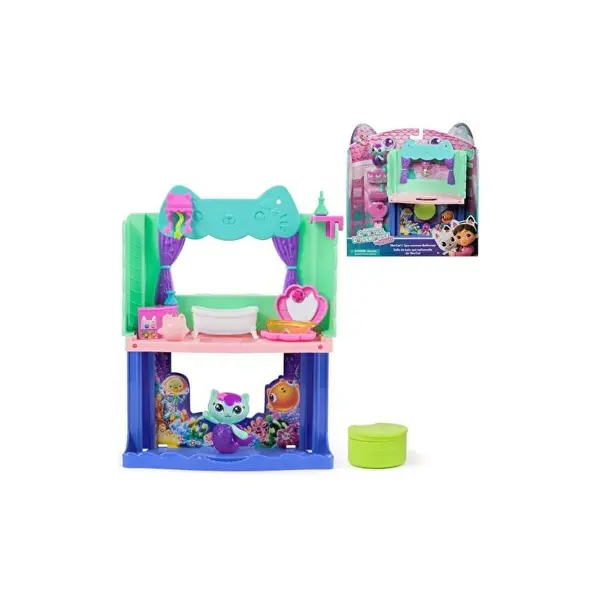 S00006727 SUN-SPM-FİGÜR SET GABBY S DOLLHOUSE MUTFAK SET/BANYO SET 10PRÇ.2A.