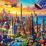 20854 PUZZLE 1000 One World City-2
