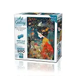 20070 PUZZLE 500 A Woman İn a Red Kimono-1