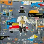 20684 PUZZLE 1000 Gray Composition-2