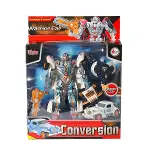 HW-668-1-2 Işıklı Dönüşebilen Robot Araba -Vardem-1