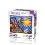 20818 PUZZLE 1000 Evening Sunset Cabin-1