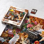 20052 Kittens in the Writer’s Office 500 Parça Puzzle-2