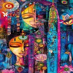 20851 PUZZLE 1000 İNDİAN WOMAN-2