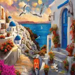 20074 PUZZLE 500 Santorini-2