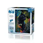 20071 PUZZLE 500 Black Panther With a Tropical-1