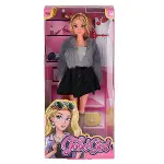 WG-115519-20 Kürk Ceketli Elbiseli Bebek 29 cm  -Vardem Oyuncak-4