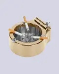 Paslanmaz Çelik Küllük Çakmaklı Masa Üstü Kullanım-2