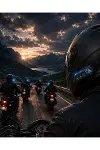 Motosiklet Kaskı İçin Bluetooth Kulaklık Hands Free Çağrı Özellikli-1