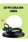 800 Lumen Çok Fonksiyonlu LED Kafa Lambası Type C Şarjlı-1