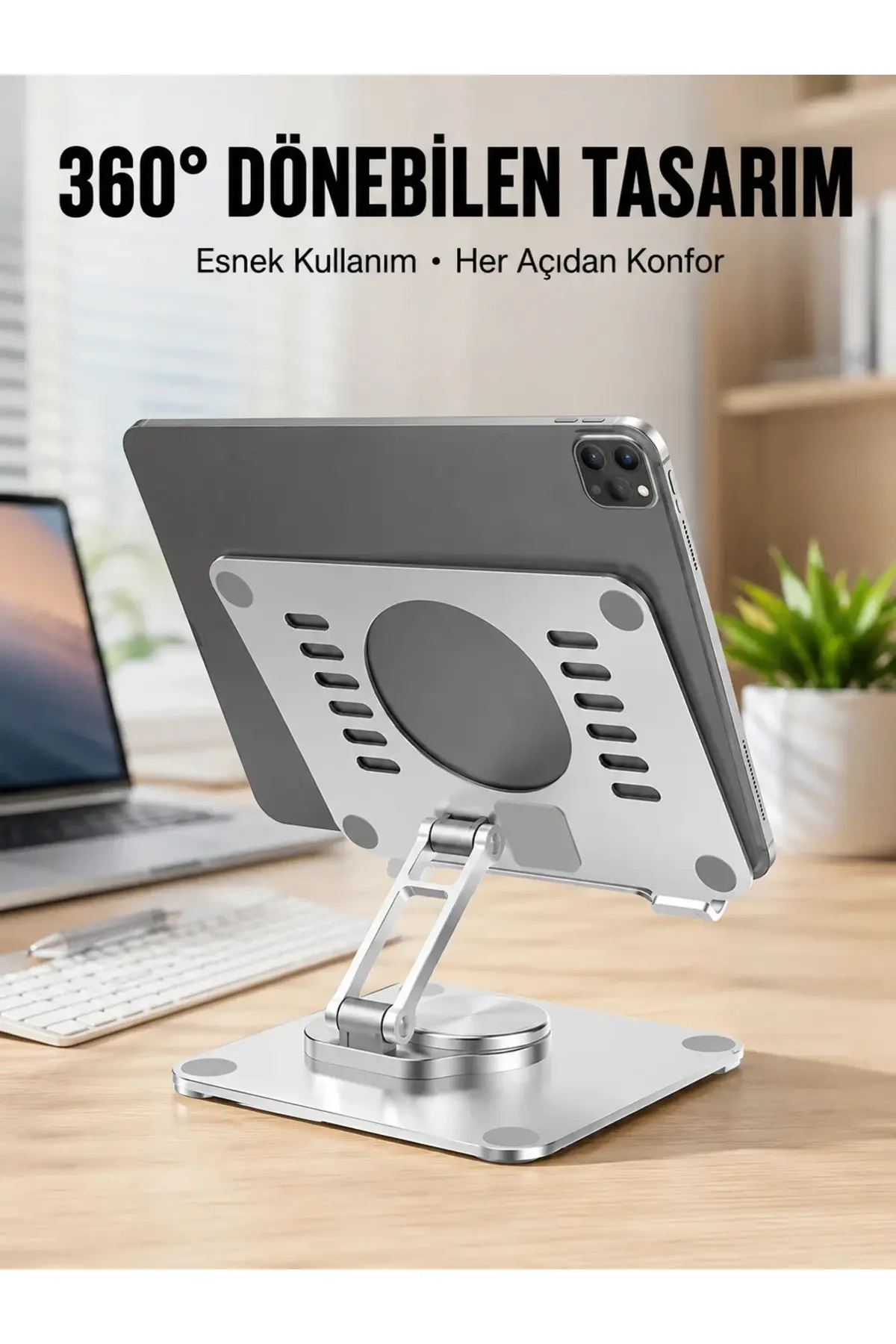 Çift Eksenli Ayarlanabilir Tablet Destek Standı Yeni Nesil