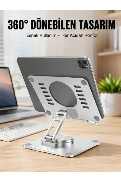 Çift Eksenli Ayarlanabilir Tablet Destek Standı Yeni Nesil