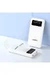 Enerx ENR-P20DC 20000 mAh 2.1 Amper Dahili Kablolu Powerbank Siyah-3