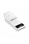 Enerx ENR-P20DC 20000 mAh 2.1 Amper Dahili Kablolu Powerbank Siyah-4