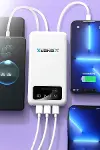 Enerx ENR-P20DC 20000 mAh 2.1 Amper Dahili Kablolu Powerbank Siyah-1