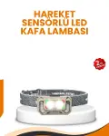Uzun Menzilli Sensörlü LED Kafa Lambası Kamp ve Yürüyüş-1