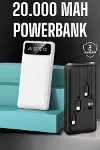 Powerbank 20.000 Mah Dijital Göstergeli LCD Ekran Uzun Pil Ömrü-1