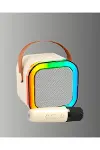 Bluetooth Karaoke Mikrofon ve Hoparlör Seti Taşınabilir-3