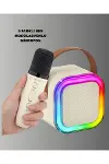 Bluetooth Karaoke Mikrofon ve Hoparlör Seti Taşınabilir-4