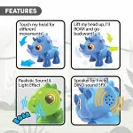 SIL 88592 Silverlit Sesli ve Işıklı Elektronik Robot Dino Heads Up -Necotoys-5