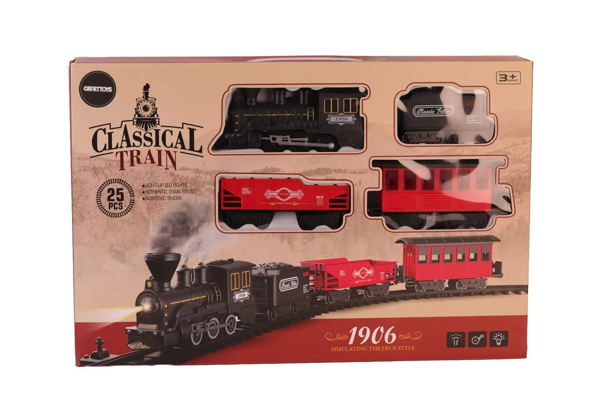 622B BUHARLI SESLİ IŞIKLI TREN SETİ