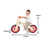 02 001 Pilsan Freestyle Cycle - Ahşap Bisiklet Pedalsız / +24 ay-2