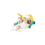 BIB6015 -Vardem Piyanolu 2 in 1 Bebek Yürüteci ve Tavşan Desenli Mavi Oyun Halısı-3