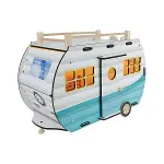 ÇG95 Ahşap Karavan Turkuaz -Okutan-3