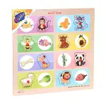 ONY-360-361 Onyıl, Ahşap Tutmalı Eşleştirme - Hangi Hayvan Ne Yer-2