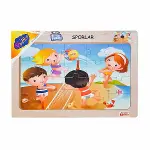 ONY-85-86-87-88 Ahşap Eğitici Puzzle Sporlar -Onyıl-3